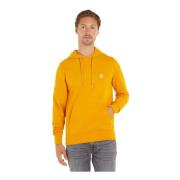 Tommy Hilfiger Broderad Logga Hoodie Sweatshirt Yellow, Herr