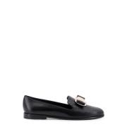 Salvatore Ferragamo Läderloafer med Ikonisk rosett Black, Dam