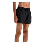 Moschino Broderade havsboxershorts Black, Herr