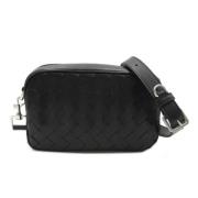 Bottega Veneta Vintage Pre-owned Laeder crossbodyvskor Black, Dam