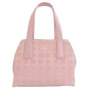 Chanel Vintage Pre-owned Canvas totevskor Pink, Dam