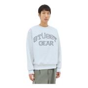 Stüssy Crewneck Sweatshirt Gray, Herr