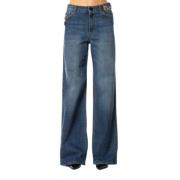 Babylon Vida Jeans - Enfärgad Blue, Dam