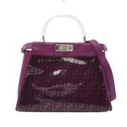 Fendi Vintage Pre-owned Laeder handvskor Purple, Dam