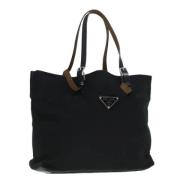 Prada Vintage Pre-owned Canvas prada-vskor Black, Dam