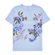 Munthe Blommig T-shirt Ljusblå Blue, Dam