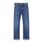 Tela Genova Vintage Loose Fit Selvedge Jeans Blue, Herr