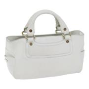 Celine Vintage Pre-owned Laeder handvskor White, Dam