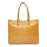 Louis Vuitton Vintage Pre-owned Laeder totevskor Beige, Dam