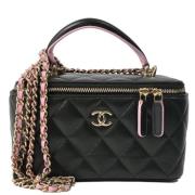 Chanel Vintage Pre-owned Laeder chanel-vskor Black, Dam