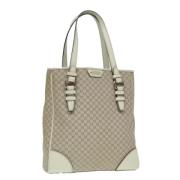 Celine Vintage Pre-owned Canvas handvskor Beige, Dam