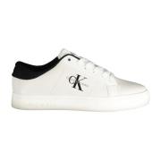 Calvin Klein Sportiga vita sneakers med kontrastdetaljer White, Dam