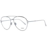 Tod's Silver Aviator Kvinnors Optiska Ramar Gray, Unisex