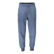 Calvin Klein Blå Herr Sportig Sweatpants med Logo Blue, Herr