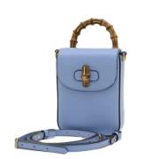 Gucci Vintage Pre-owned Laeder gucci-vskor Blue, Dam