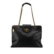 Chanel Vintage Pre-owned Laeder handvskor Black, Dam