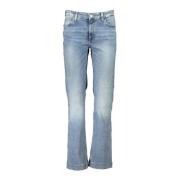 Guess Blå Denim Wide Leg Jeans Blue, Dam