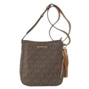 Michael Kors Pre-owned Pre-owned Canvas axelremsvskor Brown, Dam