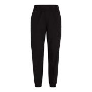 Calvin Klein Jeans Svarta Bomull Poplin Utility Byxor Black, Herr