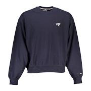 Tommy Hilfiger Blå Sweatshirt Långärmad Logotyp Applikation Blue, Herr