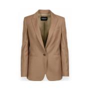 Dondup Elegant Tidlös Blazer för Kvinnor Brown, Dam