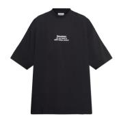 Vetements Tryckt T-shirt Black, Herr