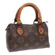 Louis Vuitton Vintage Pre-owned Canvas handvskor Brown, Dam