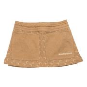 Marine Serre Måne Jacquard Mini Kjol i Beige Beige, Dam