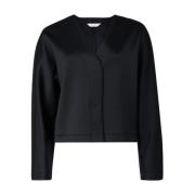 Max Mara Svart Canossa Jacka Black, Dam