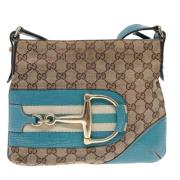 Gucci Vintage Pre-owned Canvas gucci-vskor Beige, Dam