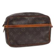 Louis Vuitton Vintage Pre-owned Canvas kuvertvskor Brown, Dam