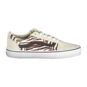 Vans Sportiga Beige Dam Sneakers med Kontrastdetaljer Beige, Dam