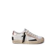 Crime London Läder Sneakers med Kontrast Häl Multicolor, Dam