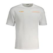 K-Way Vit Herr T-shirt med Korta ärmar White, Herr