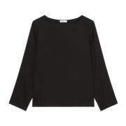 Marc O'Polo Vanlig blus skjorta Black, Dam