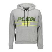 Plein Sport Grå Hoodie Långärmad Gray, Herr