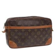 Louis Vuitton Vintage Pre-owned Canvas kuvertvskor Brown, Dam