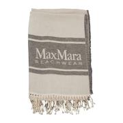 Max Mara Strandhandduk med stiligt design Gray, Dam