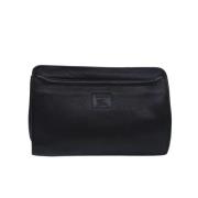 Burberry Vintage Pre-owned Laeder kuvertvskor Black, Unisex