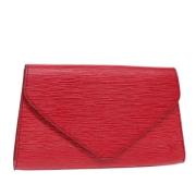 Louis Vuitton Vintage Pre-owned Laeder kuvertvskor Red, Dam