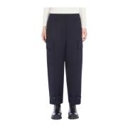 Max Mara Weekend Marine Cargo Wool Pant Blue, Dam