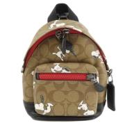 Coach Pre-owned Pre-owned Canvas ryggsckar Brown, Dam