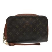 Louis Vuitton Vintage Pre-owned Canvas kuvertvskor Brown, Dam