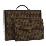 Fendi Vintage Pre-owned Canvas resvskor Brown, Dam