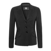 Riani Stilren Figursydd Blazer Tre-Knappstängning Black, Dam