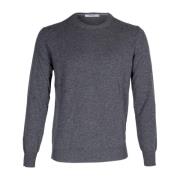 Kangra Herr Crewneck Tröja. Långärmad. Ull Cashmere Blandning. Gray, H...