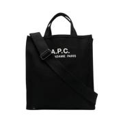 A.p.c. Recuperation Tote Bag i Svart Black, Dam