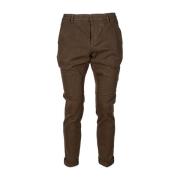 Dondup Slim Fit Bomulls Chino Byxor Brown, Herr