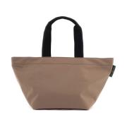 Hervé Chapelier Färgblock Nylon Toteväska Brown, Dam