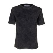 Mauro Grifoni Marmoreffekt Bomull Dam T-shirt Gray, Dam